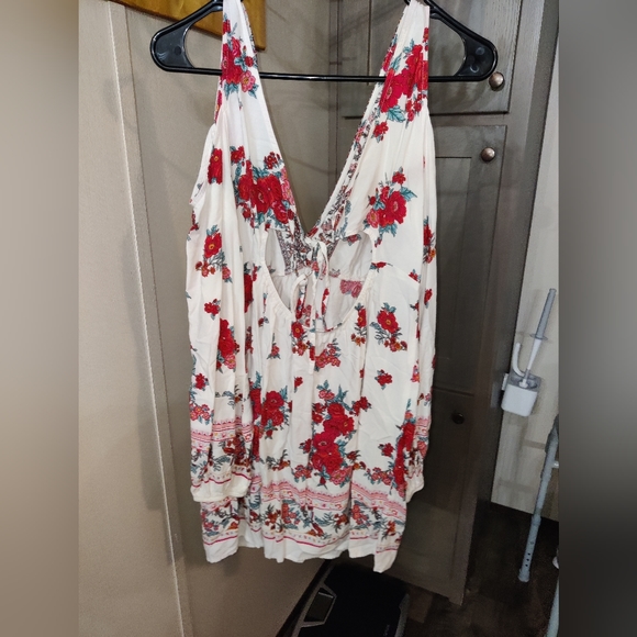 ***Forever 21 Bohemian Beach/Summer Dress DEEP VNECK. - Picture 2 of 4